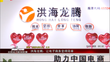 【合肥財經頻道】聚焦“高新電商之光”之五 | 洪海龍騰 讓電子商務變得簡單
